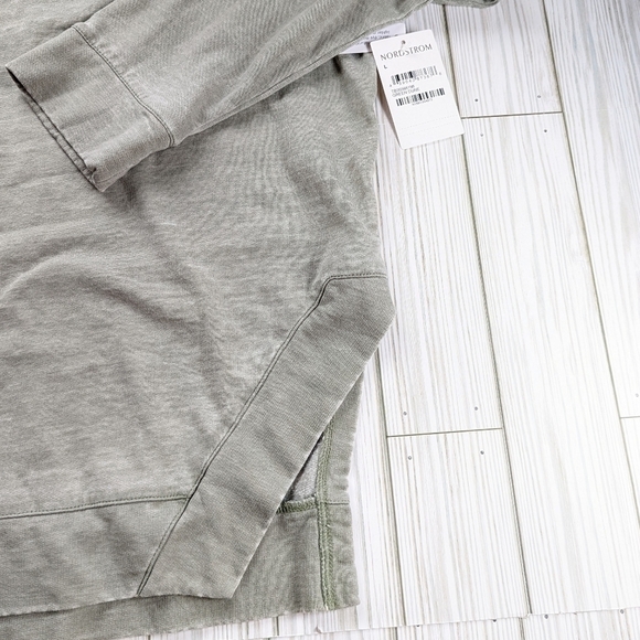 Treasure & Bond Boatneck Split Hem Tunic Top in Green Dune Size L NWT - Picture 8 of 10